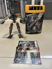 Lego Bionicle Toa Inika Hewkii (8730) With Canister, Balls, And Manual