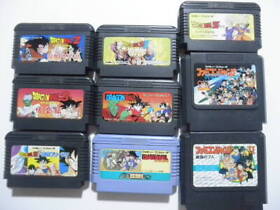 Nintendo NES FC Famicom Lot 9 Dragon Ball Lot 7 + famicom Jump Lot 2 Japan Ver