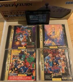 Sega Saturn Soft Marvel vs Street Fighter - 3 other games + α