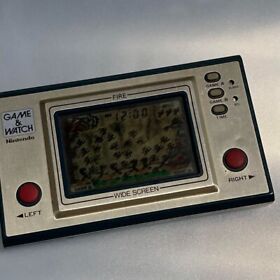 Nintendo Game & Watch Silver Fire RC-04 Made in Japan 1980 Great Condition