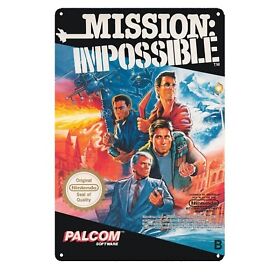 Mission Impossible Nintendo Nes Retro Video Game Metal Poster Tin Sign 20*30cm