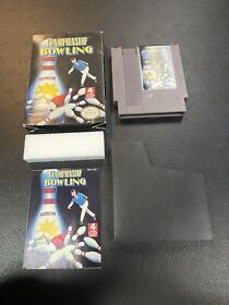 CHAMPIONSHIP BOWLING NINTENDO VIDEO GAME Complete In Box 80s NES 8-Bit CIB 1989