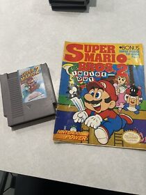 Super Mario Bros. 2 (Nintendo NES, 1985) TESTED WORKING With Original Tip Book