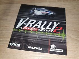 V-RALLY 2 EXPERT EDITION - SEGA DREAMCAST - ONLY BOOKLET MANUAL NO GAME