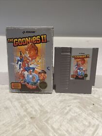 The Goonies II 2 Nes Nintendo In Box - No Manual - Tested & Works - See Pictures
