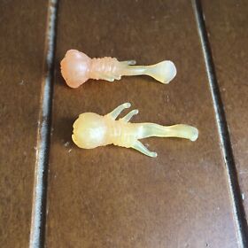 Lego Bionicle Parts Lot (2) Trans-Yellow Projectile Squid Ammo (Rubber) No 57555