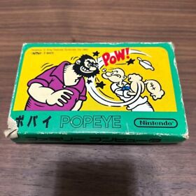 Popeye Nintendo old game famicom 1982 with Box Used 5
