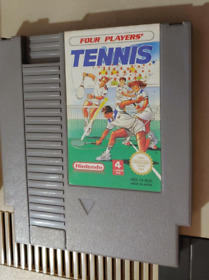 Nintendo NES (cartucho) tenis para cuatro jugadores (1990) estado de funcionamiento