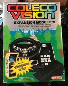 ColecoVision Expansion Module #2 Racing Wheel Turbo Brand New Factory Sealed