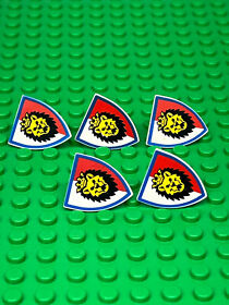 5 LEGO Royal Knights Minifigure Lion Head Shields Castle 6090 6046 Kingdom