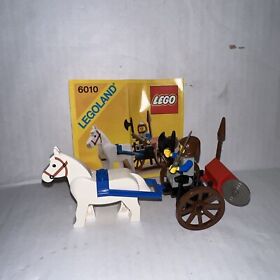 Vintage 1984 Lego Castle Lion Knights 6010 Supply Wagon 100% Comp w/Instructs