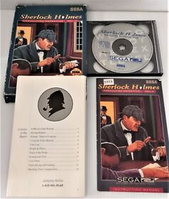 SEGA CD: SHERLOCK HOLMES: CONSULTING DETECTIVE VOL 2  Complete w/Manual, Cleaned