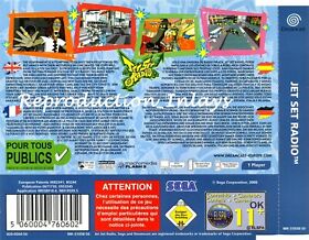 Jet Set Radio Dreamcast Rear Inlay Only (High Quality)