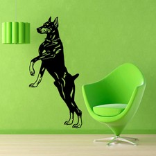 Doberman Dog Vinyl Sticker Wall Art