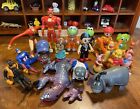 Mixed Toy Lot Pooh DC Marvel Little People Robot Dog & Others