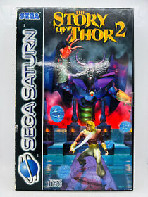 The Story of Thor 2 Sega Saturn SS CIB COMPLETE BOX MANUAL