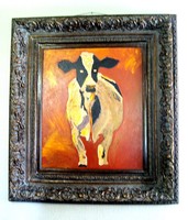 gold frame gesso gilt 19th century antique painting lemon victorian leaf barbizon carved wood oil