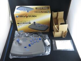 UNUSED SEGA Saturn Virtua Stick Controller rapid fire buttons HSS-0104 Japan 1