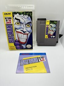 Batman: Return of the Joker Nintendo NES EN CAJA ¡Carro y manual completo casi como nuevo!