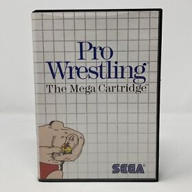 Pro Wrestling Sega Master System SMS No Manual In Box (A8)