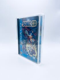 UV PROTECTED Hard Acrylic Box For CD Long SEGA Saturn/PS1/Sega CD Magnet Locks