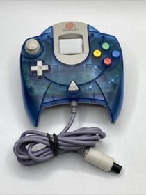 B6 Official Sega Dreamcast Clear Blue Controller HKT-7700