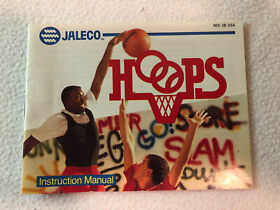 Hoops Basketball Instruction Manual Booklet Only NES Nintendo