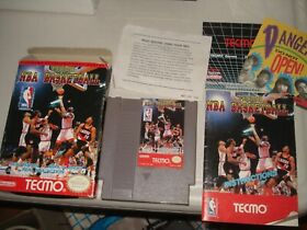 Tecmo NBA Basketball complete Box/Manual NES Nintendo