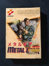 Nintendo Famicom Metal Gear w/ Box KONAMI Japan Import Game ​NTSC-J