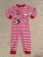 Boys Size 2T Nice Christmas One Piece Pajamas