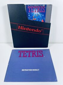 TETRIS -- NES Nintendo Original Puzzle Game + FOLLETO MANUAL DE INSTRUCCIONES