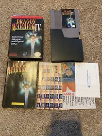 Dragon Warrior IV 4 Nintendo NES 1992 CIB Complete Box Map Charts Reg Exc Cond