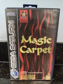 Magic Carpet Game Sega Saturn Tested Boxed Complete Manual PAL CIB