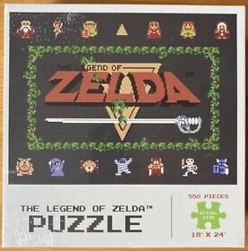 Rompecabezas Legend of Zelda Clásico (550 Piezas) Nintendo NES NUEVO SELLADO