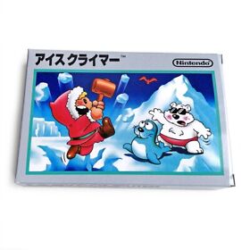 ICE CLIMBER - Empty box replacement spare case Famicom game with tray
