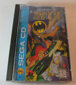Adventures of Batman & Robin (Sega CD, 1995) Complete CIB Game w/ Reg Card *READ