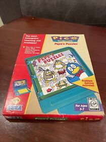 Pepe's Puzzles 1994 Sega Pico Storyware Game RARE Book & Software Game