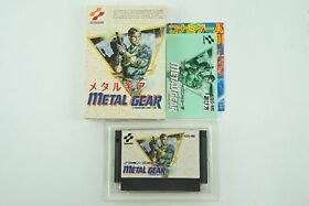 METAL GEAR NES Konami Nintendo Famicom Box