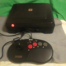 SNK Neo Geo CD Front Loading Console System with Stick Controller Set 
