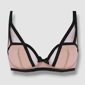 $136 Agent Provocateur Women's Pink Joan Balconette Underwired Bra Size 36D