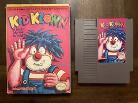 VARIANT! Kid Klown in Night Mayor World (Nintendo NES 1993) Game BRAZIL USA Box