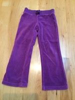 Girls Solid Purple Velour Sweats Pants Elastic Waist Circo XS Size 4/5