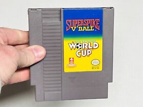 Super Spike V'Ball / World Cup Soccer - Authentic Nintendo NES Game Tested