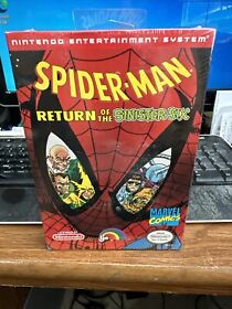 NES Nintendo Spider-Man Return of the Sinister Six, Totalmente Nuevo, Sellado, Original