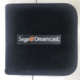 Sega Dreamcast 16 Disc Zip-Up Carrying Case Storage Game CD Holder Bag Official