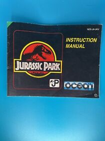Jurassic Park Nintendo NES solo libretto manuale di istruzioni autentico