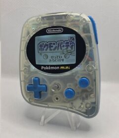 Nintendo Pokemon mini console backlight and pikachu party game rare
