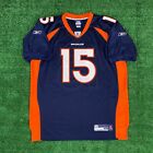 Men's Tim Tebow #15 Denver Broncos Authentic Reebok Blue NFL Jersey Size 54
