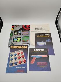 NES Nintendo Control Deck Consola Manual Instrucciones Póster Zapper Powerpad