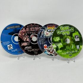 Sega Dreamcast Lot - 4 Games - Max Steel, ECW Hardcore Revolution & More RATED M